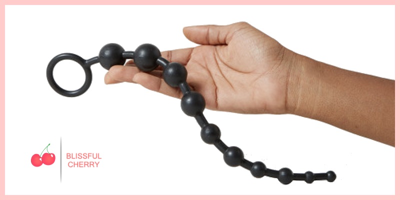 A typical example of anal beads huge anal beads