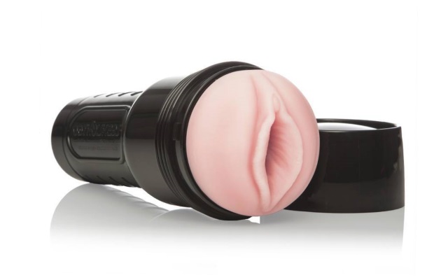 Fleshlight sex toy A typical fleshlight sex toy on a white background