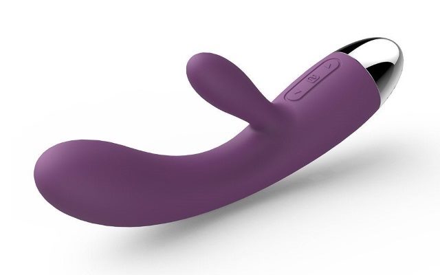 Rabbit Vibrator With Single Ear Luxury purple rabbit vibrator with just one additional head