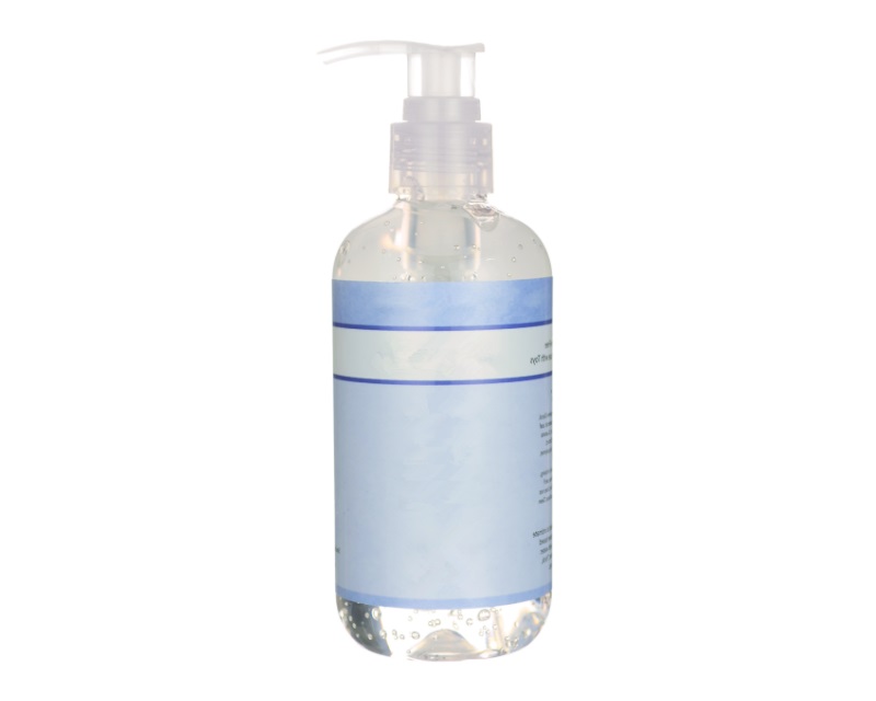 Example of Silicone-Based Lube Clear bottle of silicone-based lube with white background
